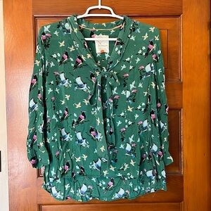Anthropologie 3/4 blouse